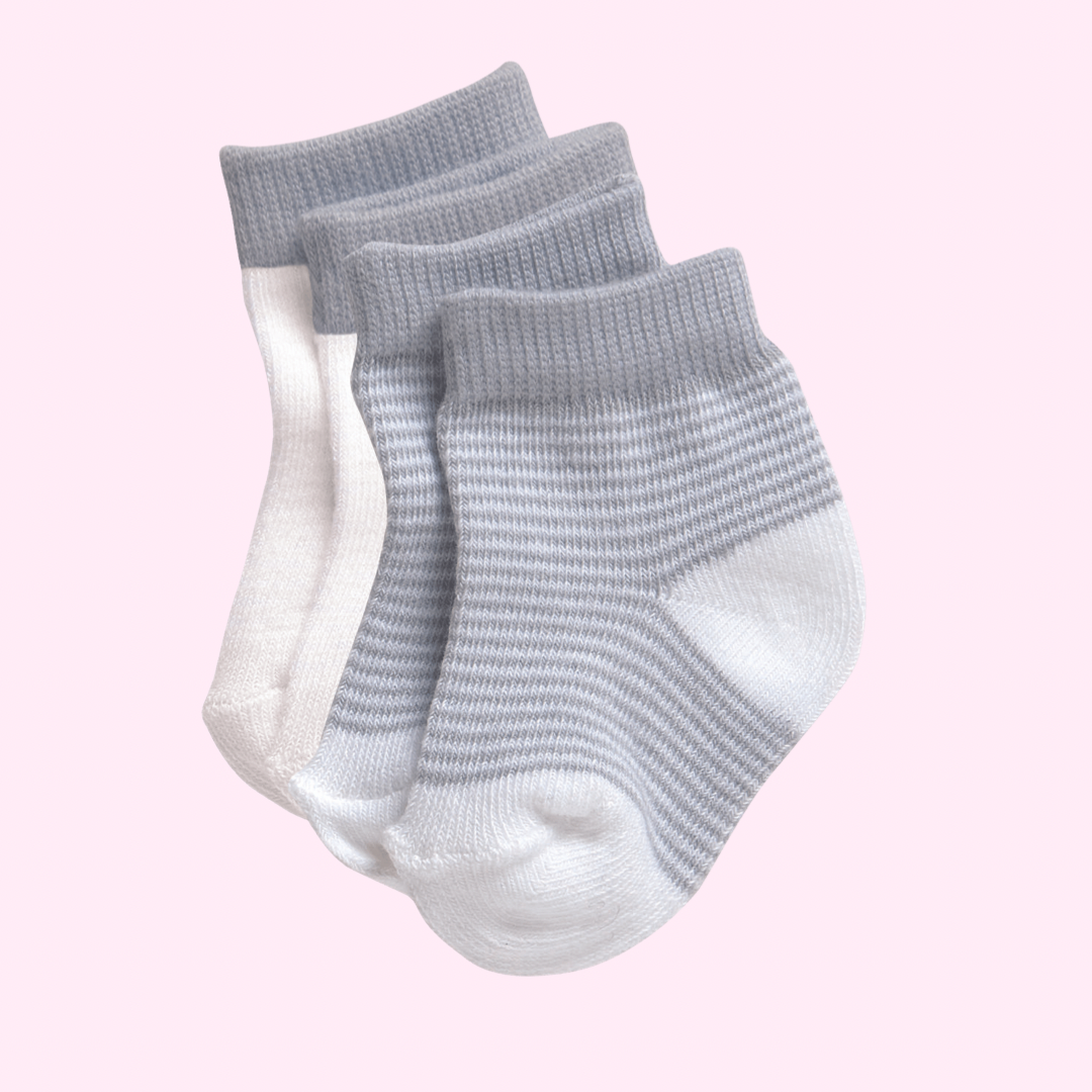 Preemie Socks 2pk - Grey