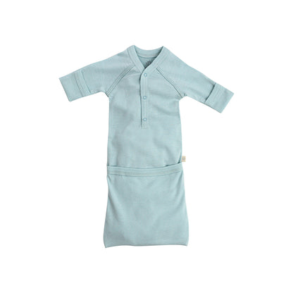 Organic Premmie Sleep Suit - Blue