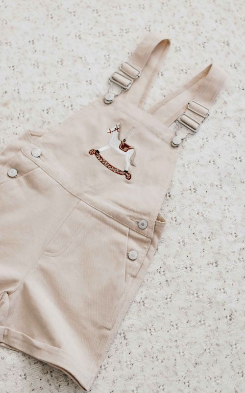 Rocking Horse Christmas Overalls