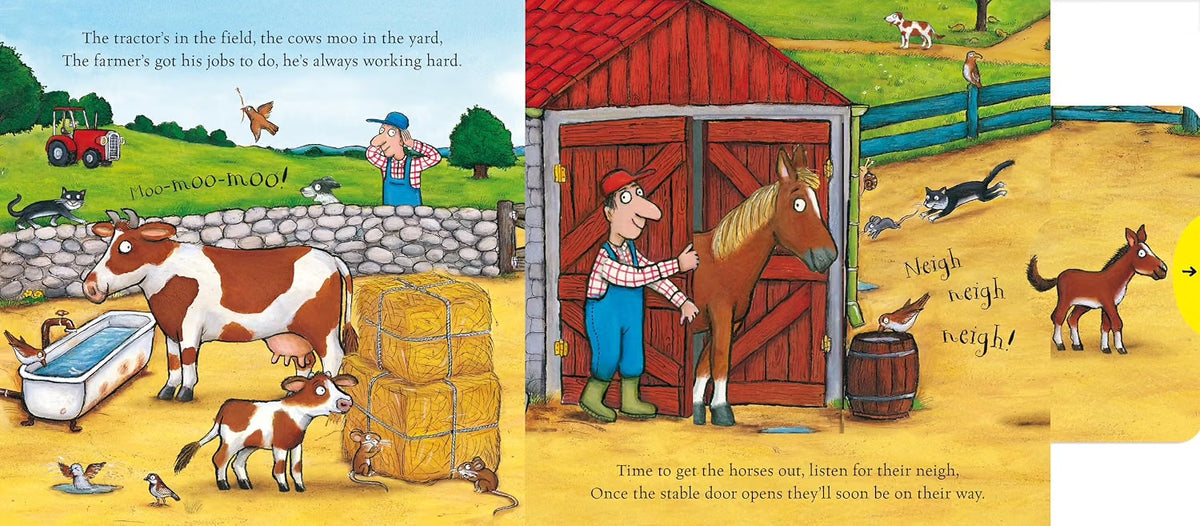 On the Farm - A Push, Pull and Slide Boardbook
