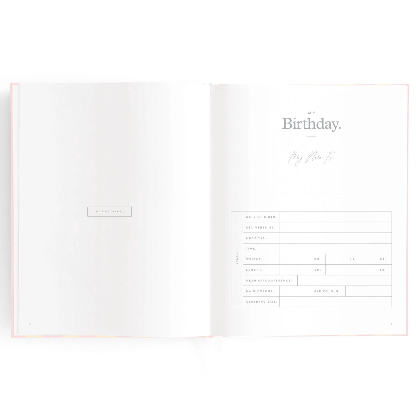 Baby Journal - Petal Stripe