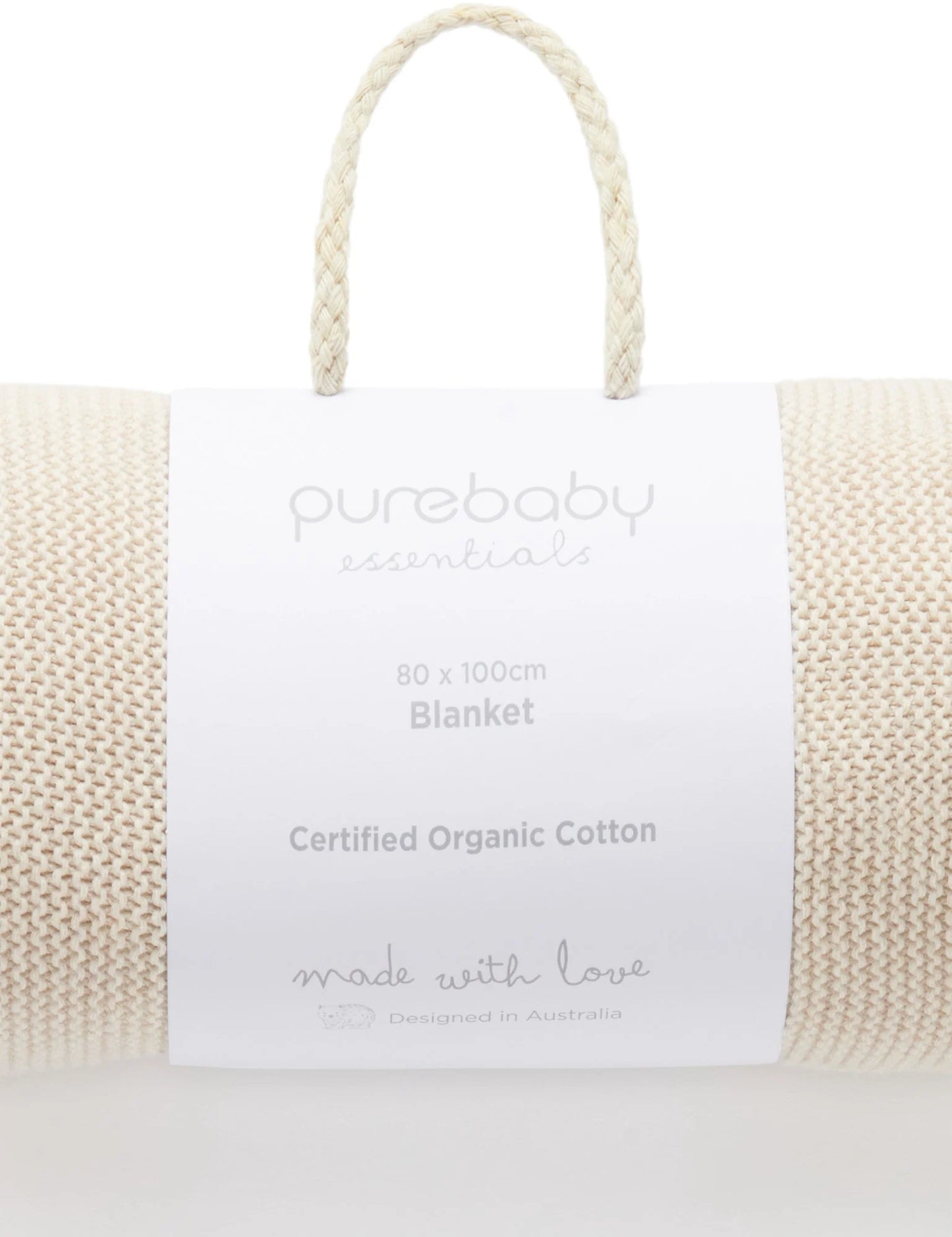 Textured Organic Cotton Blanket