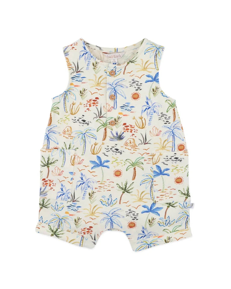 Havana Organic Button-up Romper 000-1Y