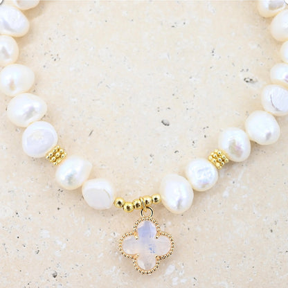 Pearl Clover Bracelet