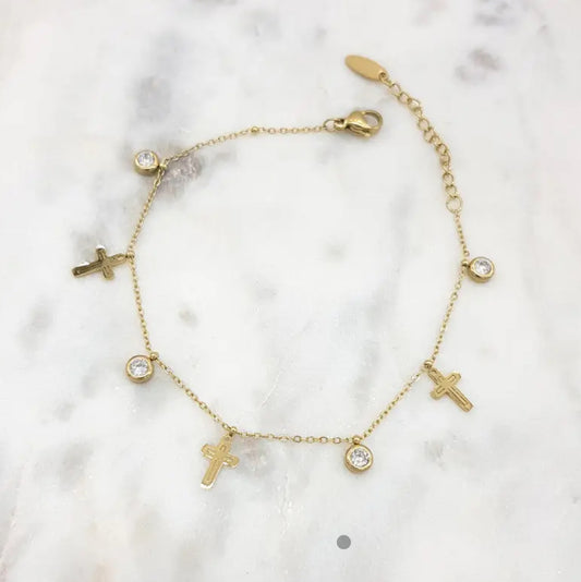 Cross CZ Bracelet