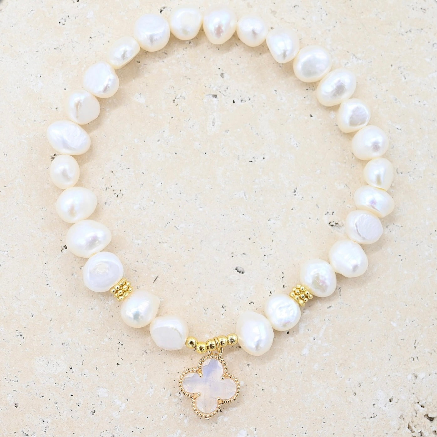 Pearl Clover Bracelet