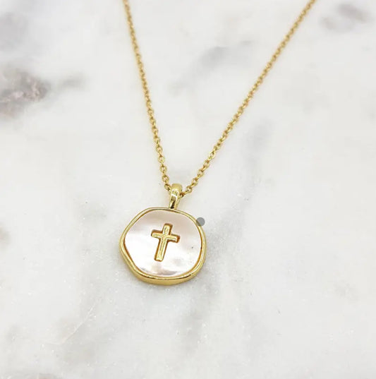 Cross Shell Necklace