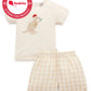 Gingham Festive Kangaroo Short PJ Set