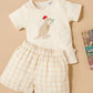 Gingham Festive Kangaroo Short PJ Set