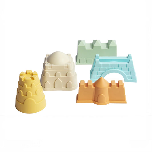 Silicone Sand Castle Moulds 5pc