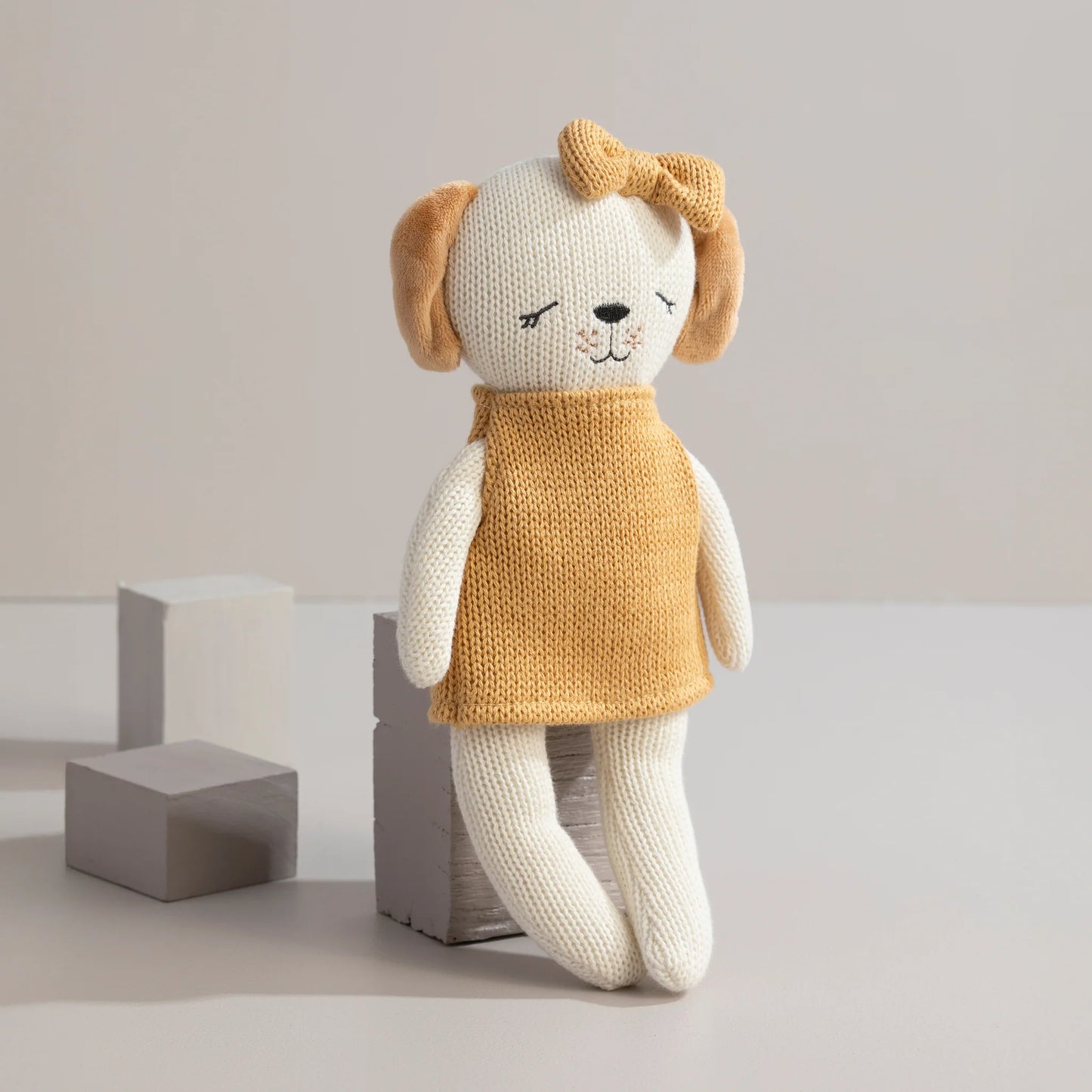 Knitted Cotton Toy - Paula the Puppy