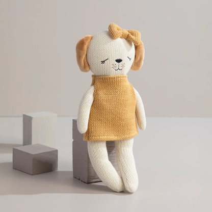 Knitted Cotton Toy - Paula the Puppy