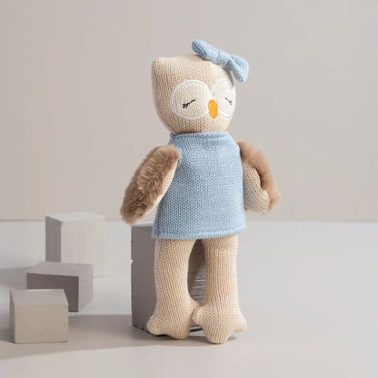 Knitted Cotton Toy - Ollie the Owl