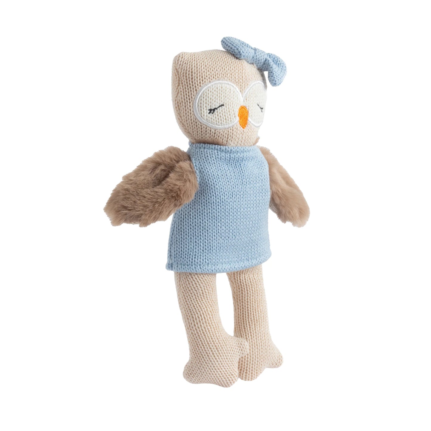 Knitted Cotton Toy - Ollie the Owl