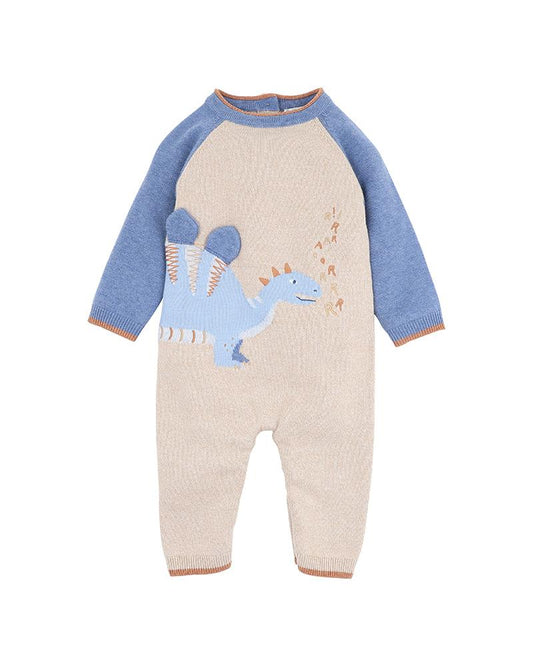 Isaac Dinosaur Knitted Romper