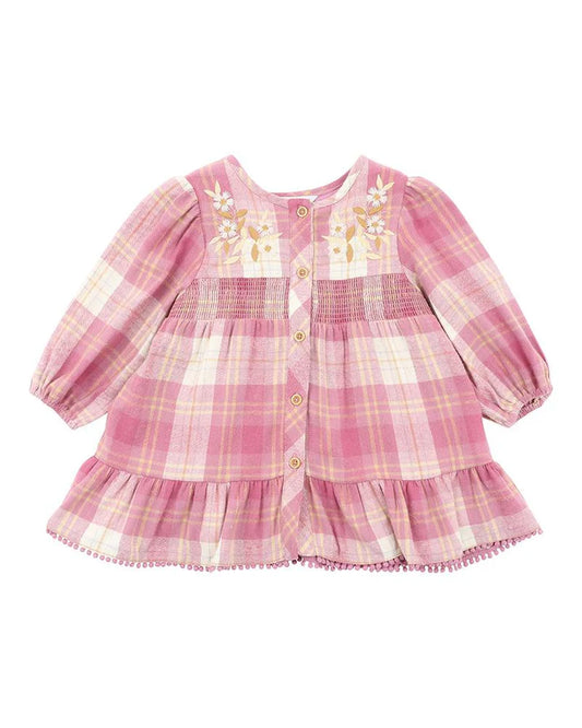Pink Check Dress 00-2Y