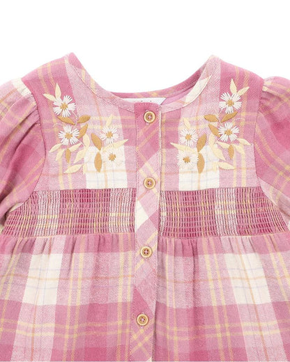 Pink Check Dress 00-2Y
