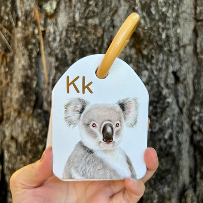 Australian Animal Alphabet Ringed Flash Cards