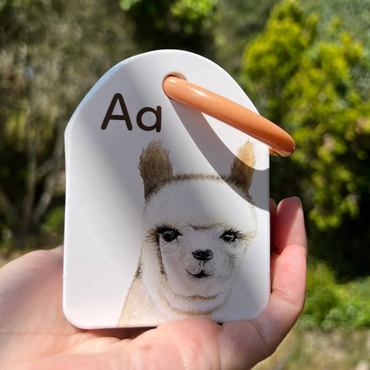 Animal Alphabet Ringed Flash Cards