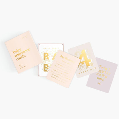 Baby Milestone Cards - Cream