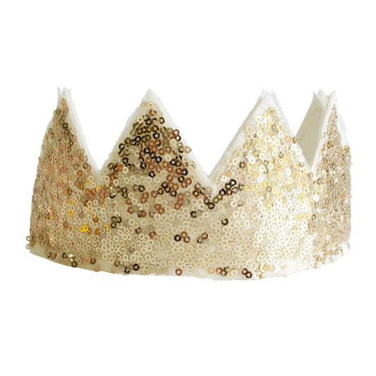 Sequin Sparkle Crown - Gold