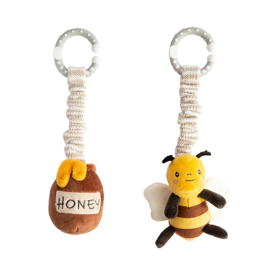 Stroller Toys 2pk - Bee & Honey Pot