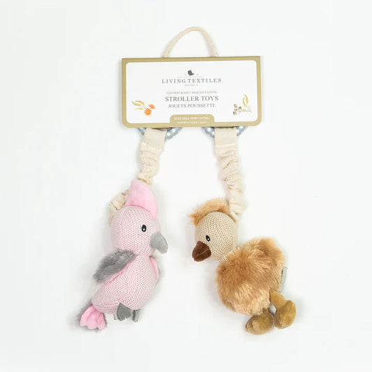 Stroller Toys 2pk - Galah & Emu