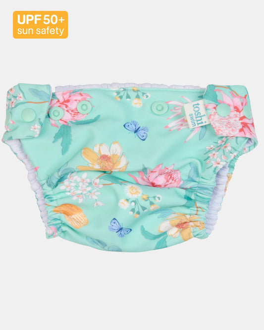 Swim Nappy - Waratah Mint