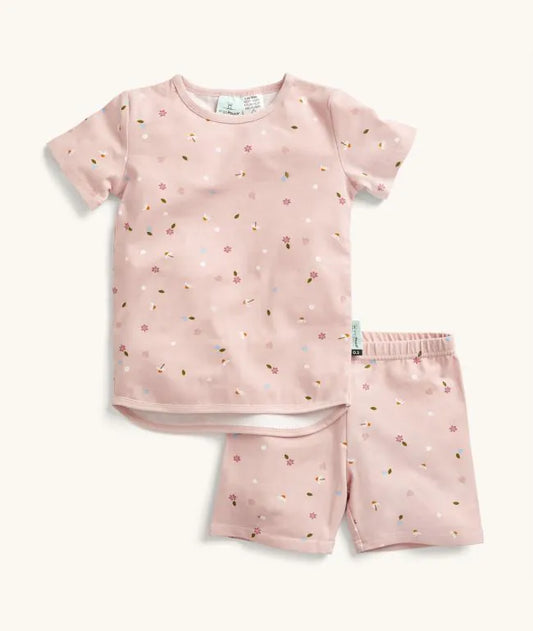 Short Sleeve 2pc Pyjama Set - Daisies