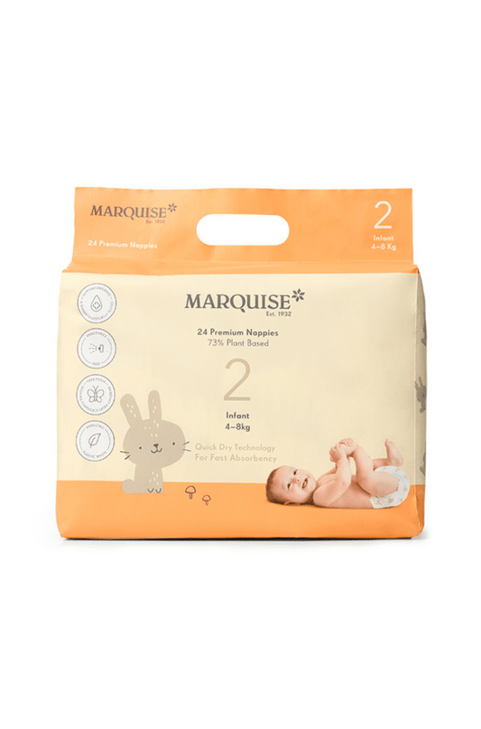 Marquise Infant Eco Nappies Size 2 (4-8kg)