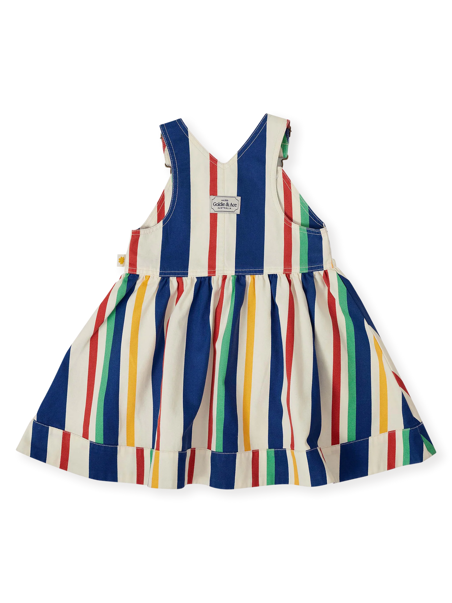 Heidi Denim Pinafore Dress - 90’s Bold Stripe