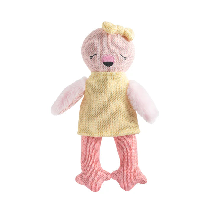 Knitted Cotton Toy - Freya the Flamingo