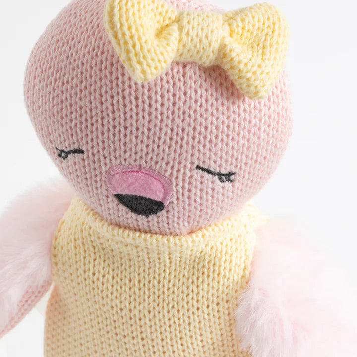 Knitted Cotton Toy - Freya the Flamingo