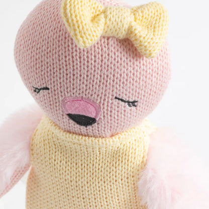 Knitted Cotton Toy - Freya the Flamingo
