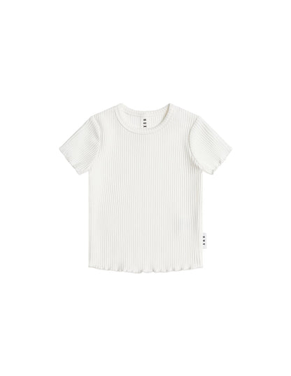 Rib Tee - Almond Milk