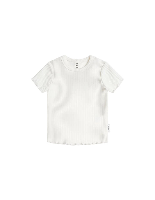 Rib Tee - Almond Milk