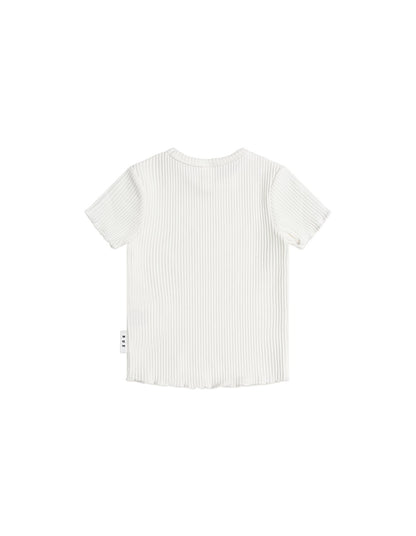 Rib Tee - Almond Milk