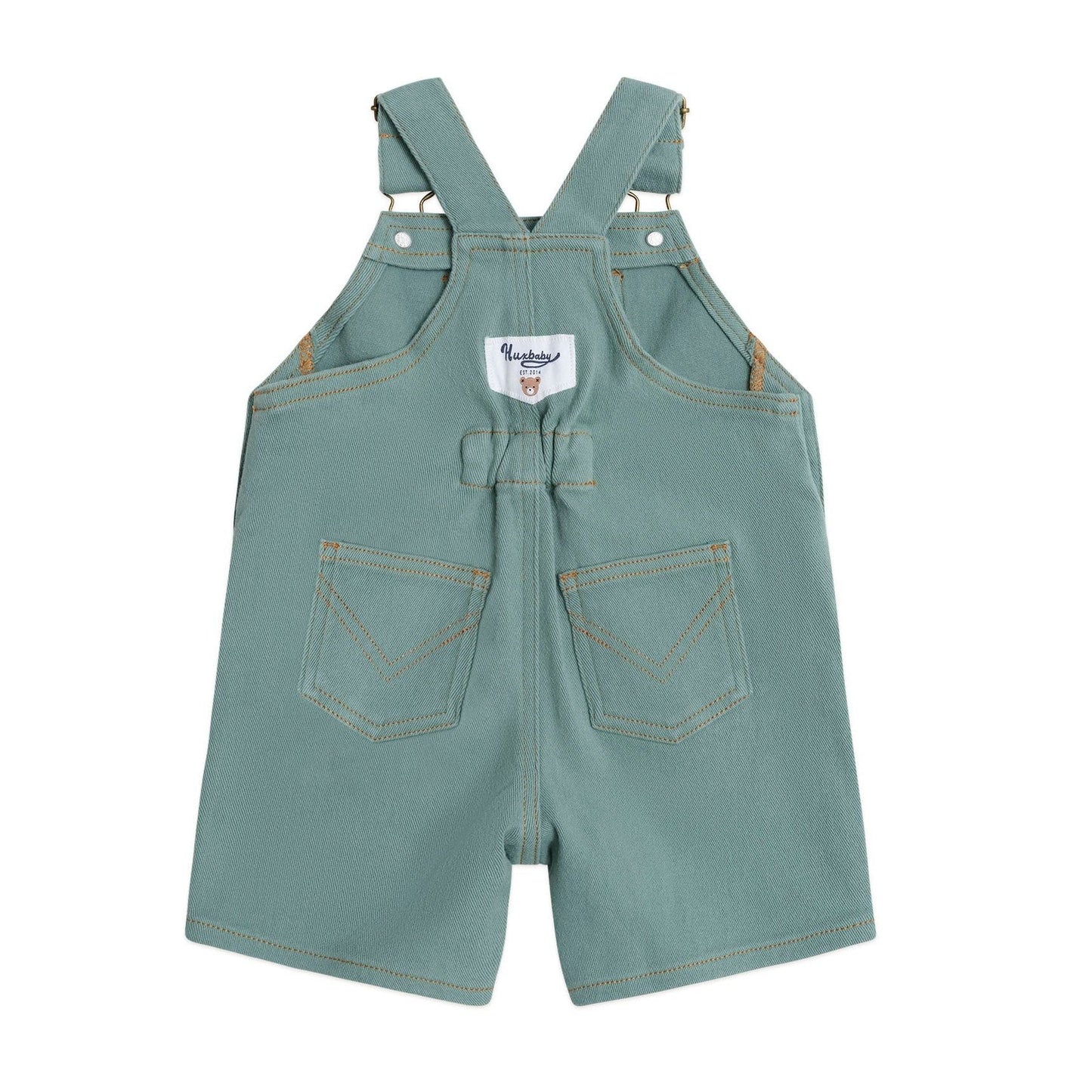 Denim Short Overalls - Green