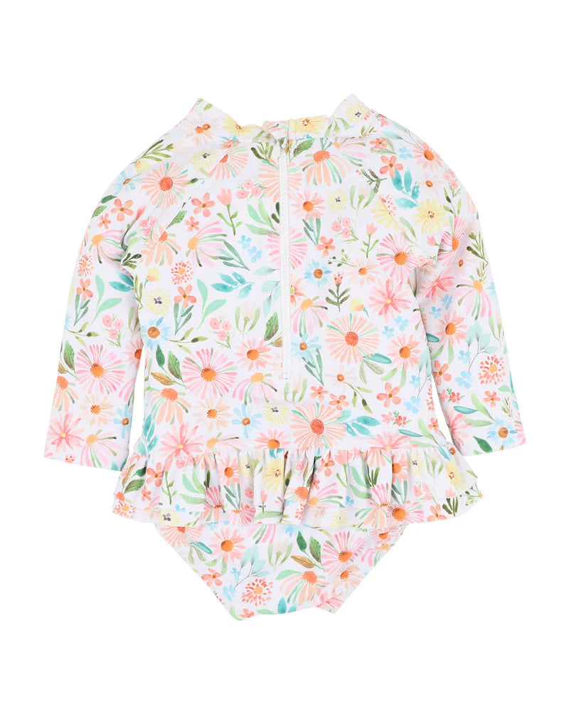 Eliana Sunsuit with Aqua Nappy