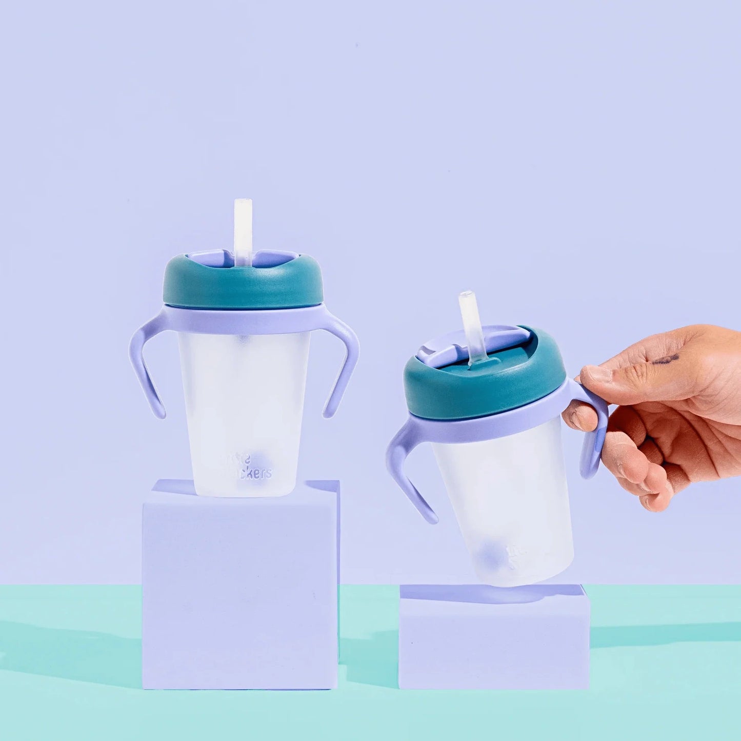 Sippy Cup 2pk - Teal/Purple