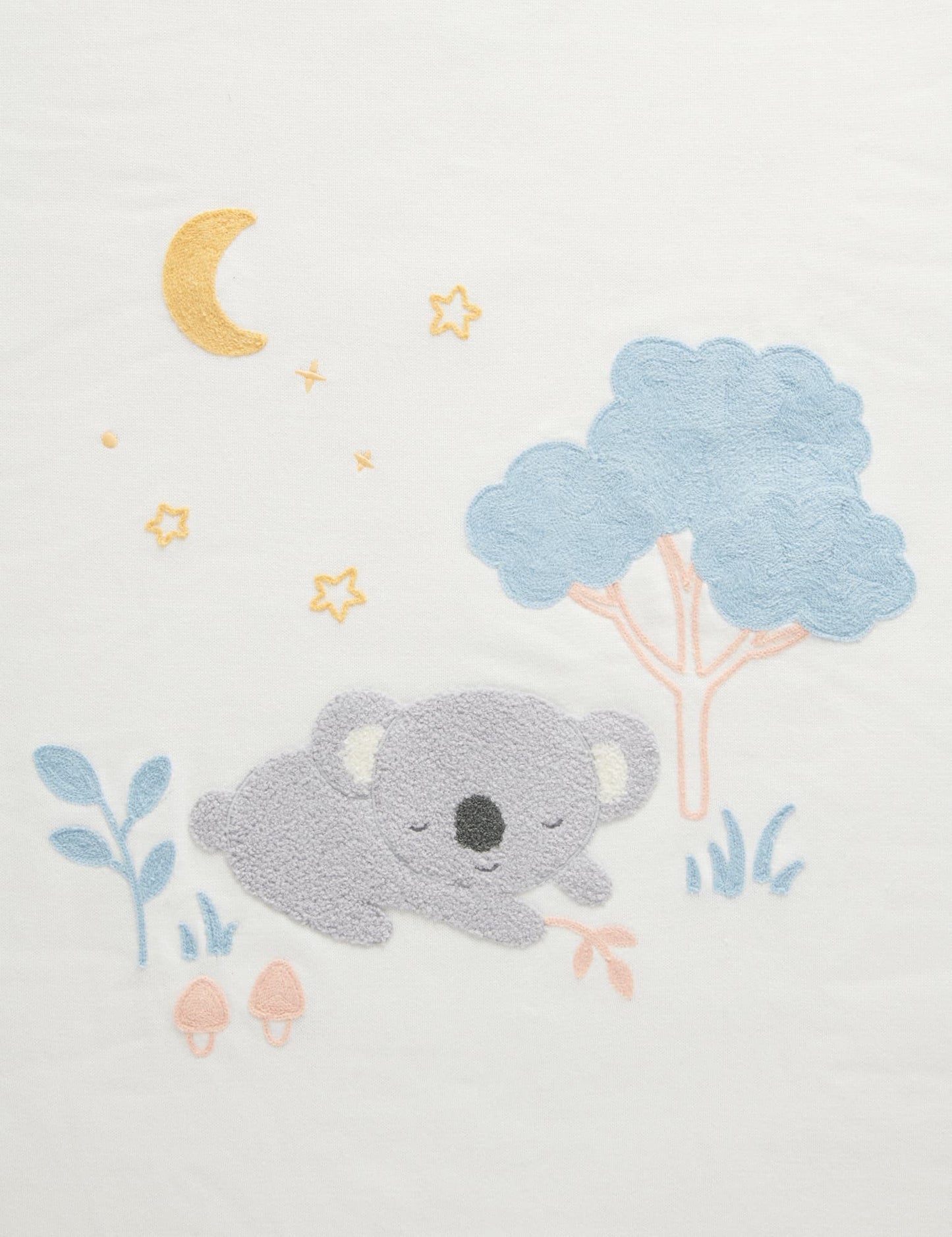 Embroiled Lined Blanket - Koala