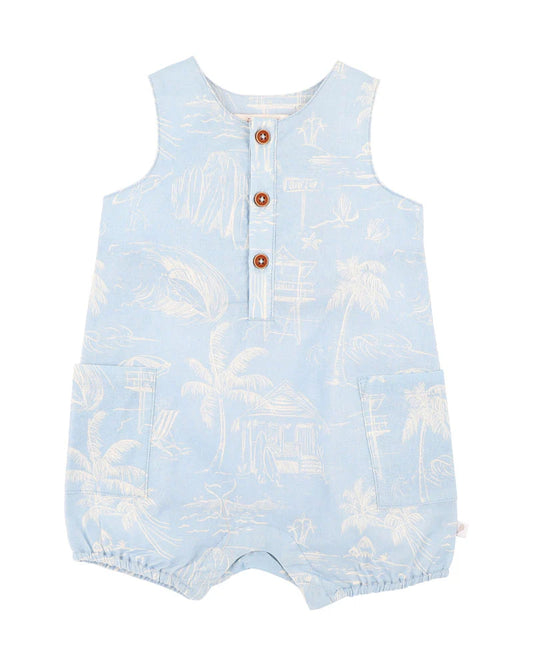Surf’s Up Linework Romper