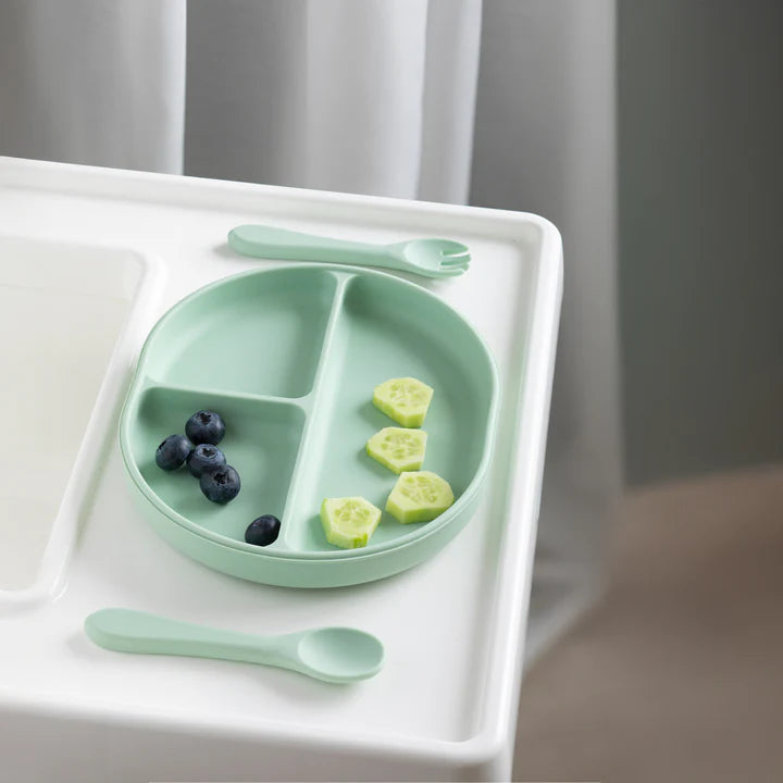 Silicone Feeding Set - Light Sage