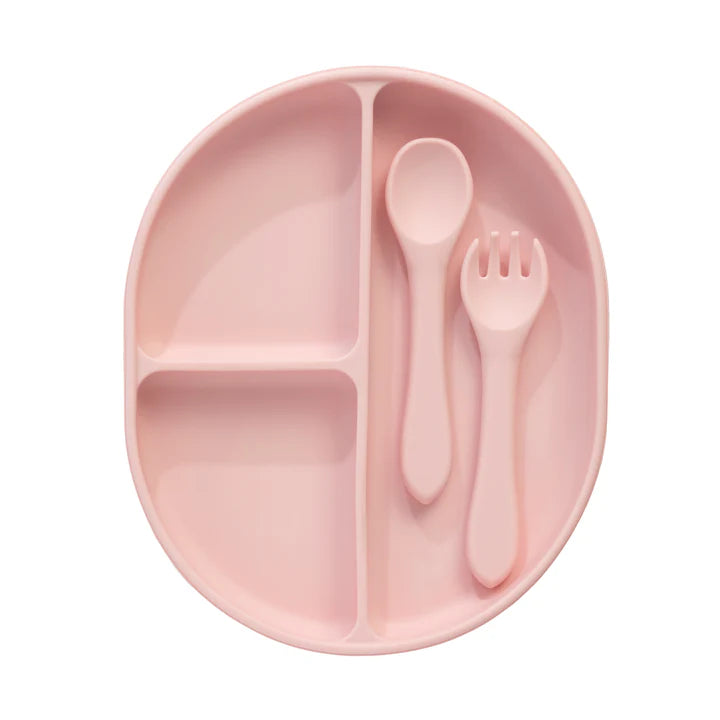 Silicone Feeding Set - Light Pink
