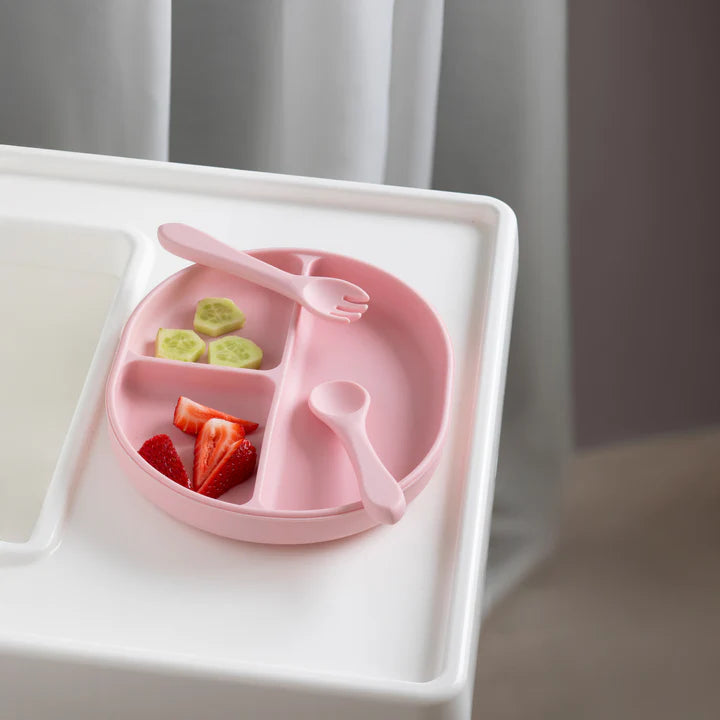 Silicone Feeding Set - Light Pink