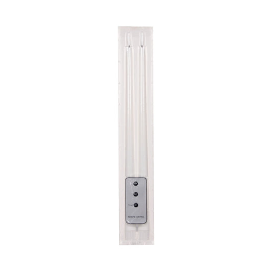 Natural LED Taper Candles 2pk