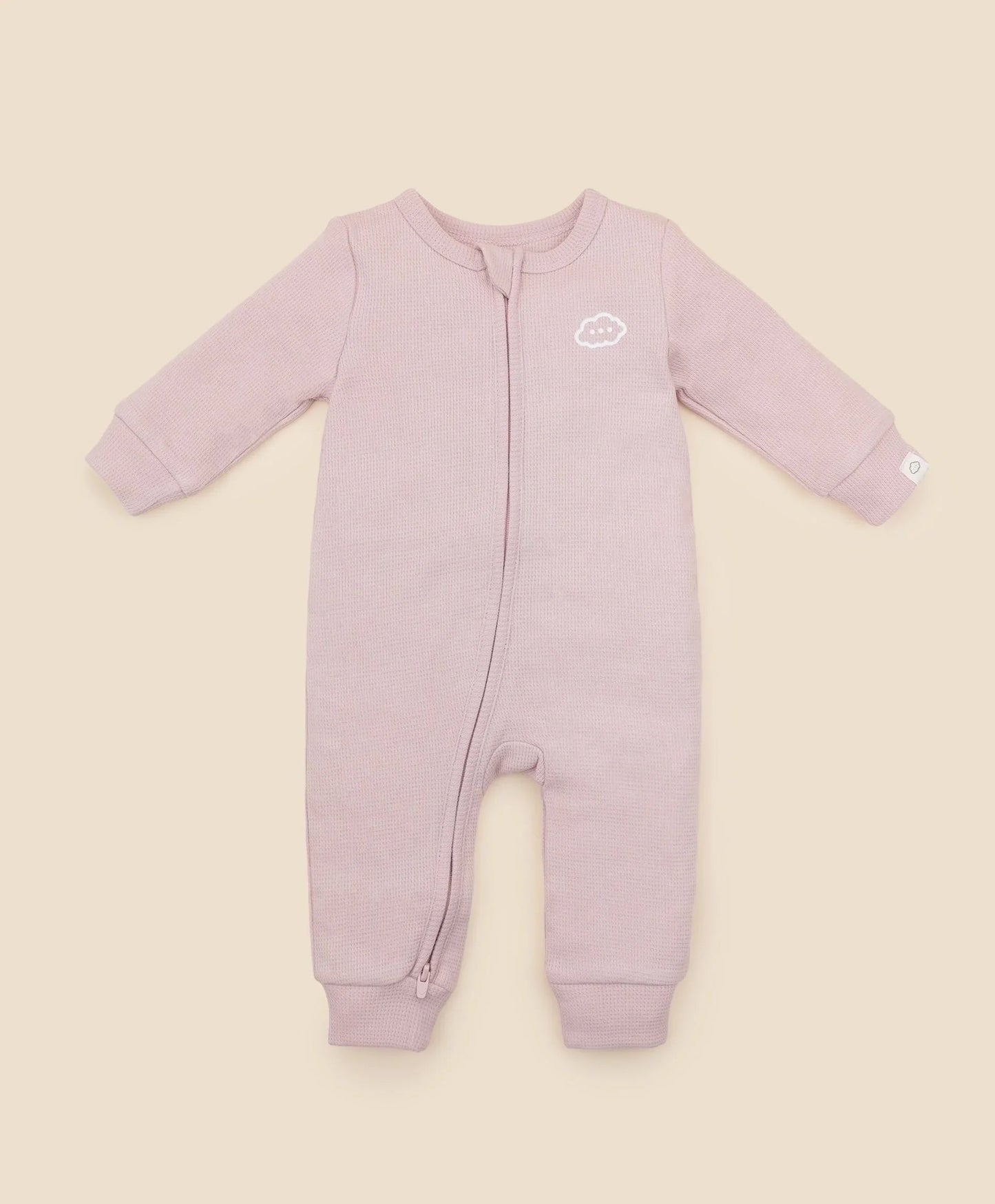 Organic Cotton Waffle Growsuit - Lavender