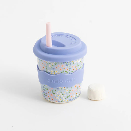 Blue Floral Kids Keep Cup 240ml