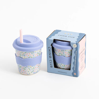 Blue Floral Kids Keep Cup 240ml