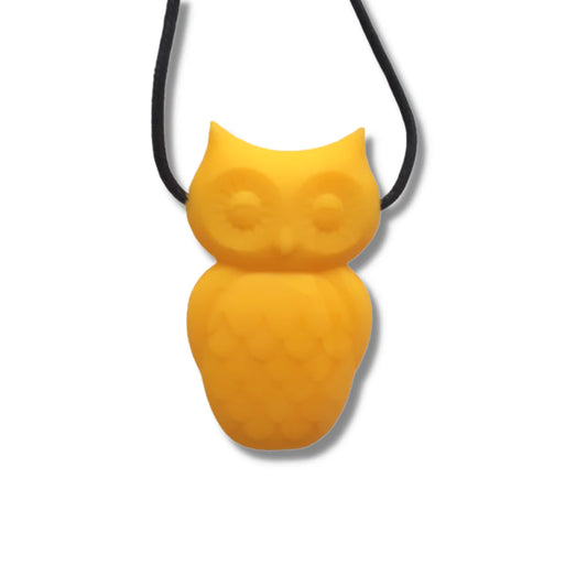 Owl Silicone Pendant Chew - Firm